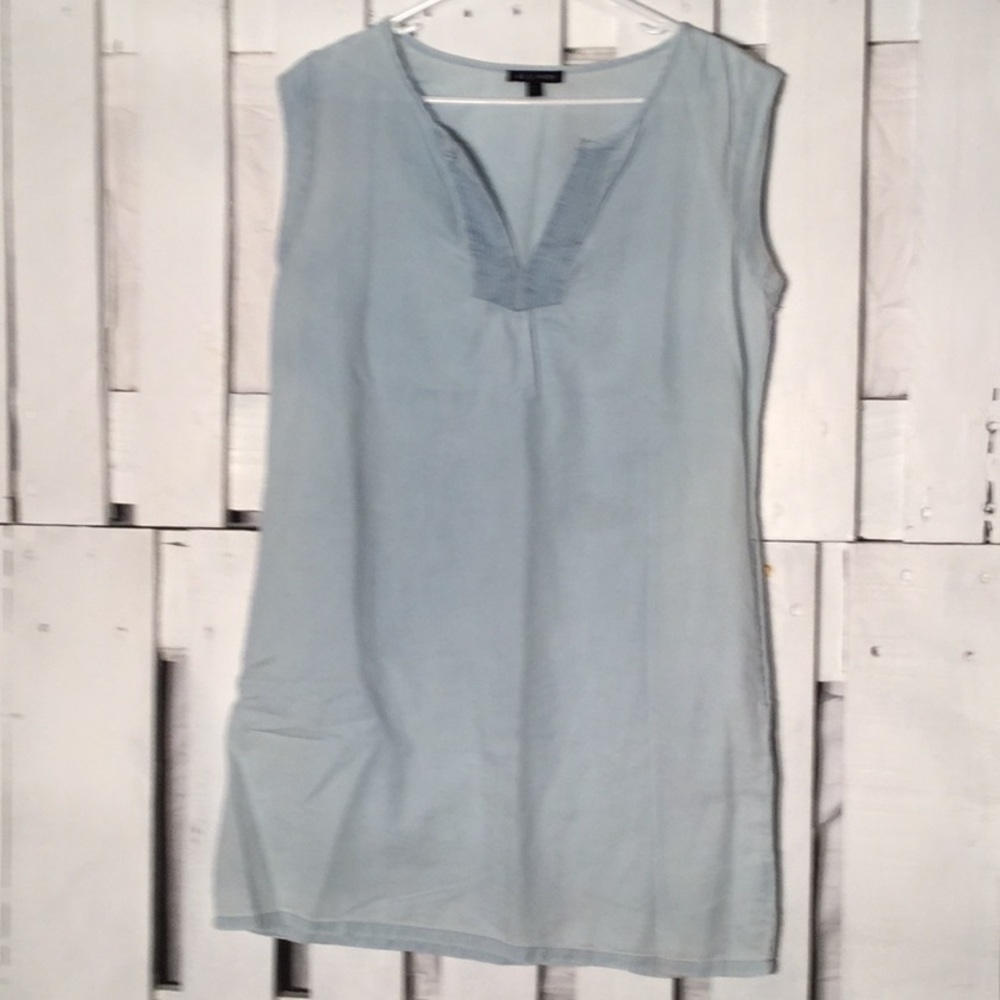 🐙 6/$20 As U Wish Light Wash Tunic Dress Medium